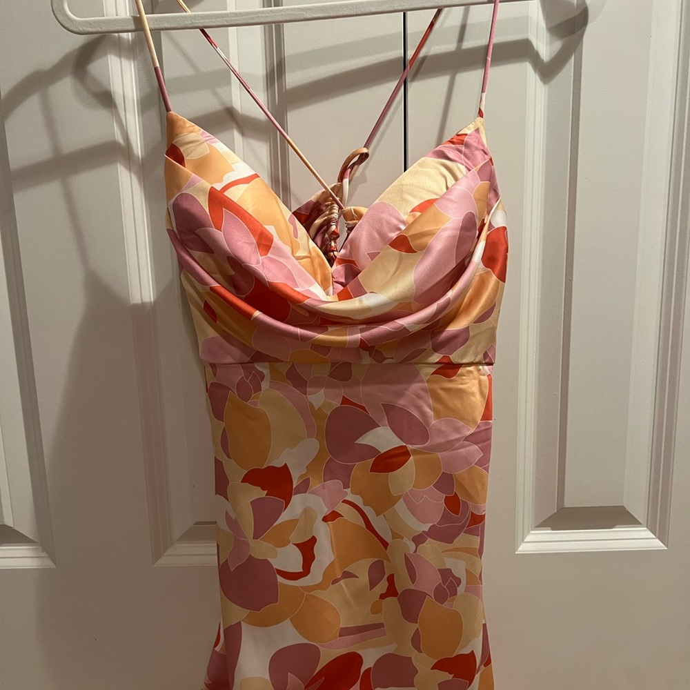 Colorful Abstract Mini Dress (fits like a 4/6)